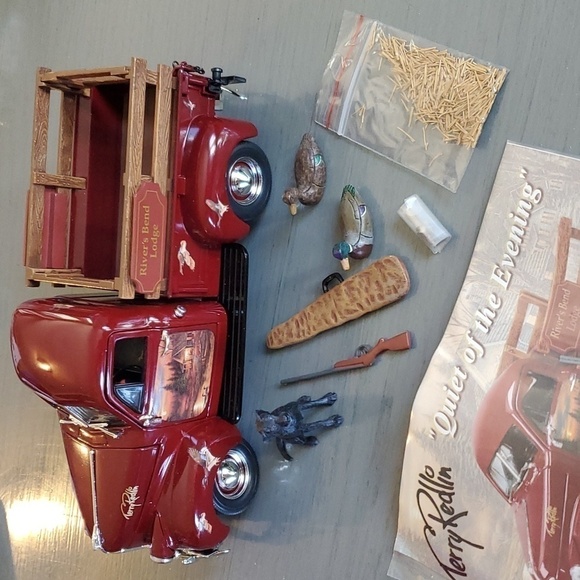 Terry Redlin  Truck Hunting Metal Collectable Quiet of the evening 1947  New - Picture 1 of 8